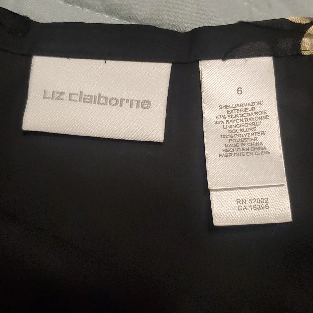 Liz Claiborne womens black size 6 skirt - Picture 3 of 7